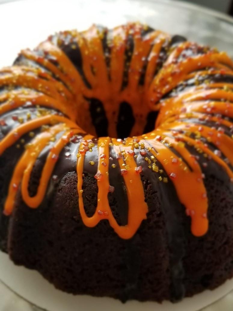 6" Bundt Cake in Chocolate, Funfetti, and Red Velvet.