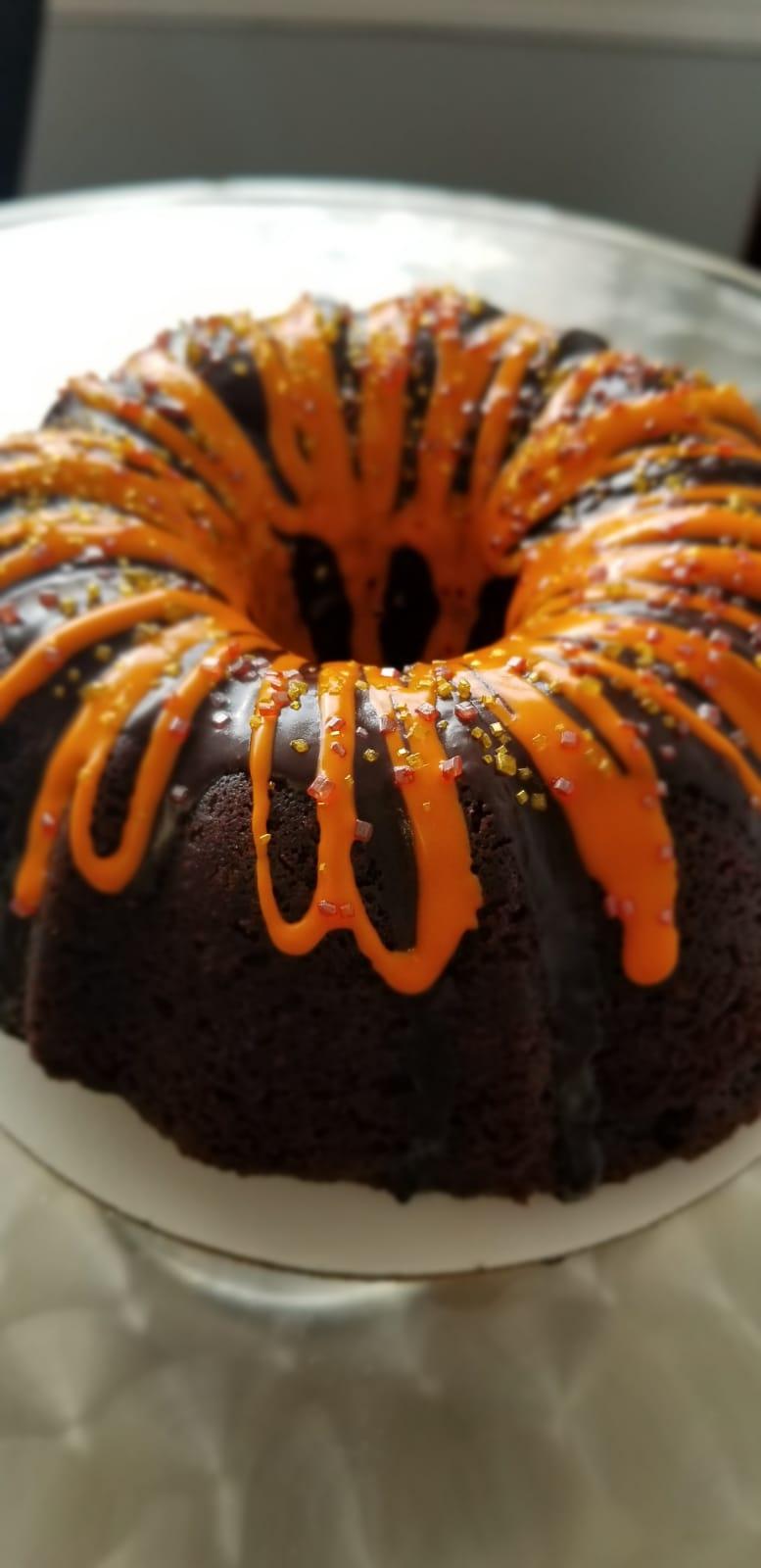 6" Bundt Cake in Chocolate, Funfetti, and Red Velvet.