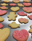 Lightly Decorated Sugar Cookies in fun shapes